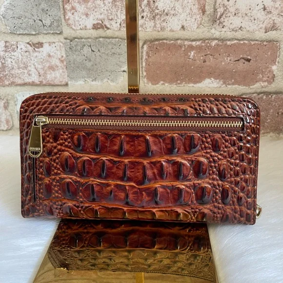 Brahmin Suri Melbourne Leather Zip-Around Wallet - Picture 2 of 12